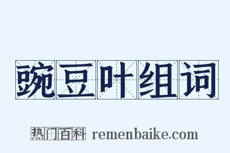 豌豆叶组词是什么意思的图片